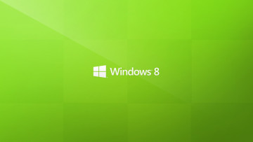 Картинка компьютеры windows+8 зеленый фон логотип