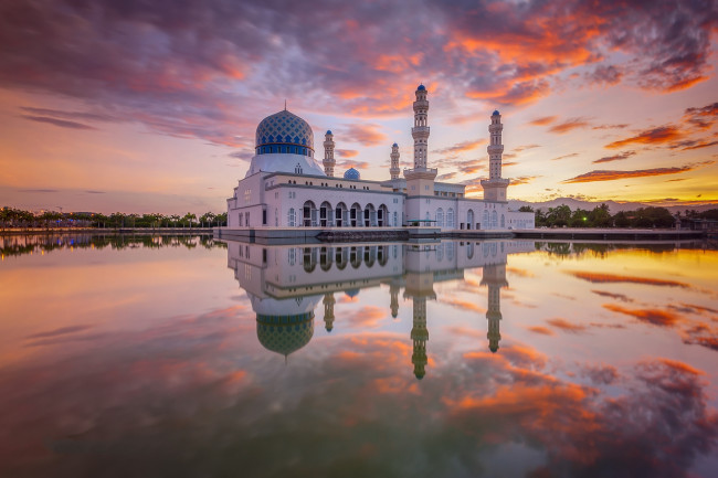 Обои картинки фото города, - мечети,  медресе, рассвет, мечеть