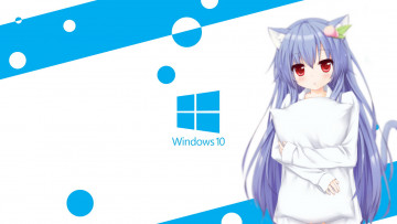 Картинка компьютеры windows+10 фон взгляд девушка