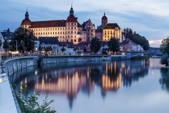 Картинка германия города -+дворцы +замки +крепости фонари водоем здания мост