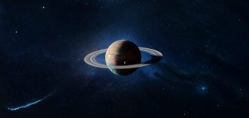 Картинка космос сатурн звезды галактика вселенная планета