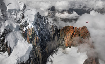 Картинка природа горы снег гора кука южные альпы new zealand новая зеландия