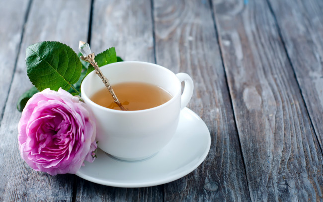 Обои картинки фото еда, напитки,  чай, чай, роза, чашка