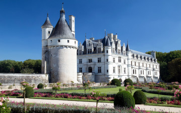 Картинка chateau+de+chenonceau города замок+шенонсо+ франция chateau de chenonceau