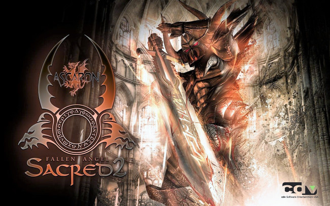 Обои картинки фото видео игры, sacred 2,  fallen angel, воин, оружие