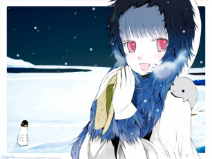 Картинка by okama аниме merry chrismas winter