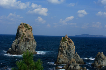 обоя природа, побережье, камни, скалы, море