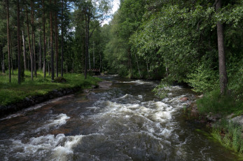Картинка langinkoski finland кюми природа реки озера река