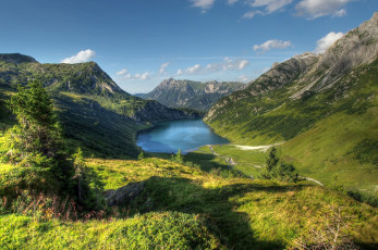Картинка природа реки озера горы горное озеро пейзаж austria австрия