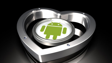 Картинка компьютеры android сердечко логотип