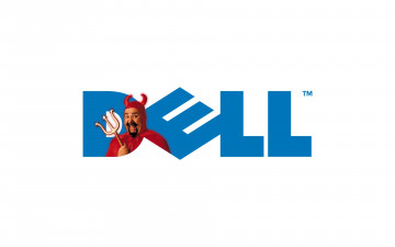 обоя компьютеры, dell, логотип