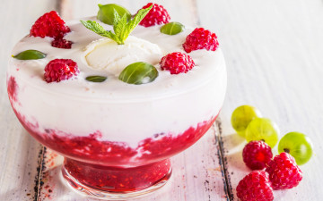 Картинка еда мороженое +десерты десерт варенье ягоды малина jam raspberry dessert ice cream