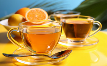 Картинка еда напитки +Чай лимон чай напиток ложка чашка