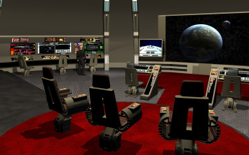Картинка видео+игры star+trek+online вселенная полет космический корабль пульт управления
