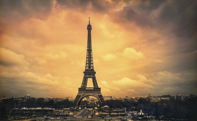 Обои картинки фото paris,  tour eiffel, города, париж , франция, башня