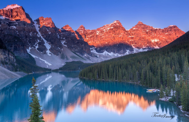 Обои картинки фото природа, реки, озера, горы, канада, озеро