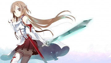 Картинка аниме sword+art+online фон взгляд девушка