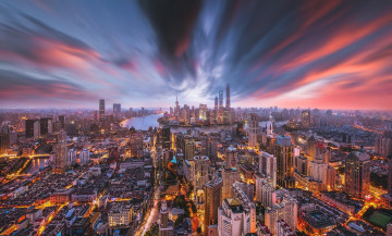 Картинка города шанхай+ китай небоскребы шанхай мегаполис город