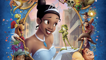 Картинка the princess and frog мультфильмы персонажи tiana disney