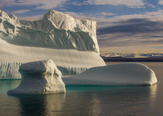 Картинка eclipse sound nunavut canada природа айсберги ледники baffin bay нунавут канада море баффина айсберг