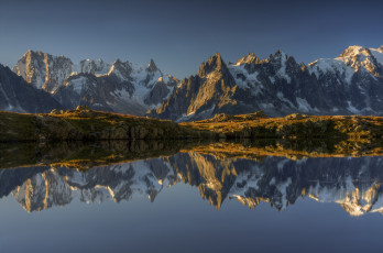 Картинка cheserey lake природа реки озера french alps французские альпы озеро горы отражение