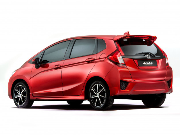 Обои картинки фото автомобили, honda, jazz, prototype, 2014г, красный