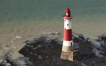 Картинка природа маяки beachy head lighthouse england море