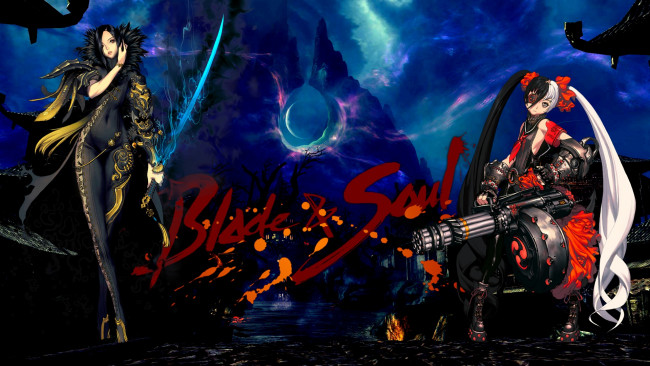 Обои картинки фото видео игры, blade and soul, арт, девушки, оружие