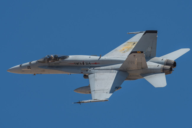 Обои картинки фото f-18a, авиация, боевые самолёты, истребитель