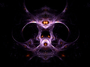 Картинка 3д графика fractal фракталы узор абстракция форма цвет