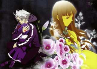 Картинка аниме fate zero парень девушка цветы
