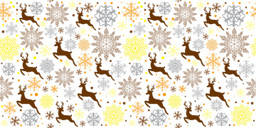 обоя векторная графика, животные , animals, олень, животное, снежинки