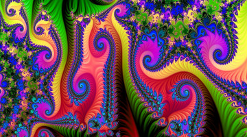 Картинка 3д+графика фракталы+ fractal узор цвет фон