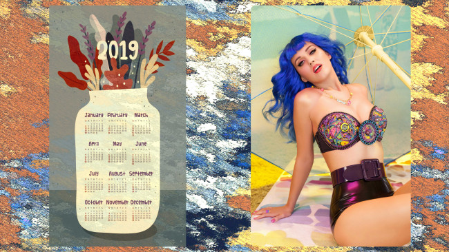 Обои картинки фото календари, знаменитости, зонт, певица, взгляд, женщина