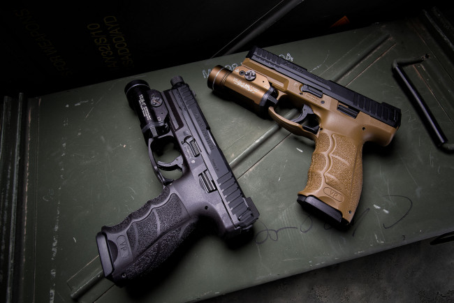 Обои картинки фото hk vp9, оружие, пистолеты, ствол