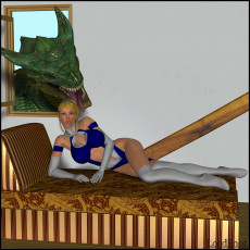 Картинка 3д графика fantasy фантазия lordsnot девушка кровать