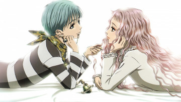 Картинка аниме nana пирсинг двое reira serizawa зажигалка shinichi okazaki нана ai yazawa белый фон art розовые волосы