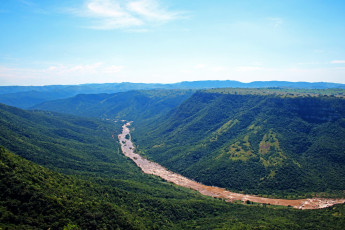 Картинка природа пейзажи река лес горы