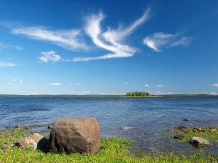 Картинка белое+море природа побережье камни россия карелия белое море