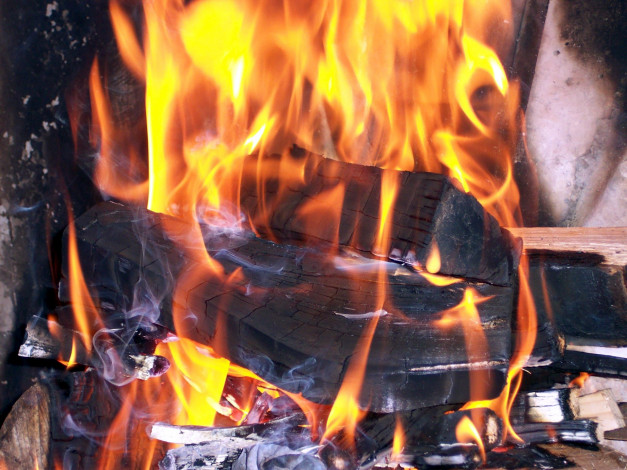 Обои картинки фото природа, огонь, пламя, дрова