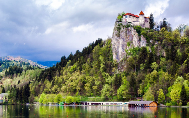 Обои картинки фото города, блед , словения, slovenia, bled, castle