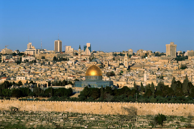 Обои картинки фото города, иерусалим , израиль, панорама