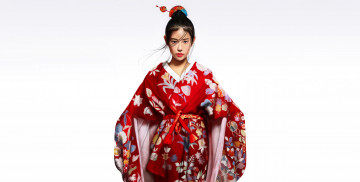 Картинка рисованное люди кимоно