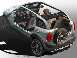 Картинка mini bachcomber concept автомобили рисованные