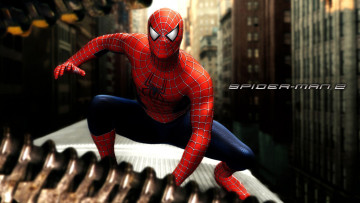 Картинка spider man кино фильмы spider-man 2 Человек-паук крыша