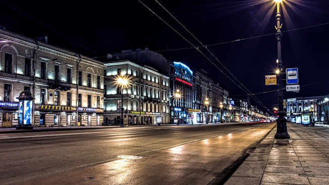 Обои картинки фото невский проспект, города, санкт-петербург,  петергоф , россия, улица, дорога