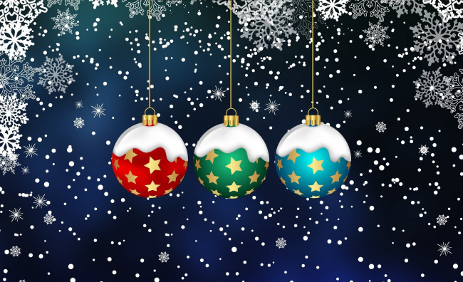 Обои картинки фото праздничные, векторная графика , новый год, фон, праздник, шарики, минимализм, зима, новый, год, рождество, игрушки, снежинки, снег