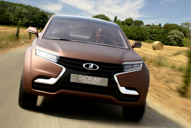 Обои картинки фото lada x-ray concept 2013, автомобили, ваз, lada, 2013, concept, x-ray