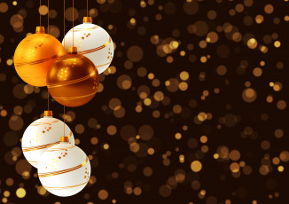 Картинка праздничные векторная+графика+ новый+год огни новый год елочные украшения шары