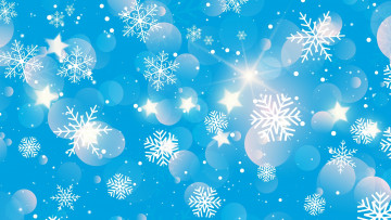 Картинка праздничные векторная+графика+ новый+год снежинки фон